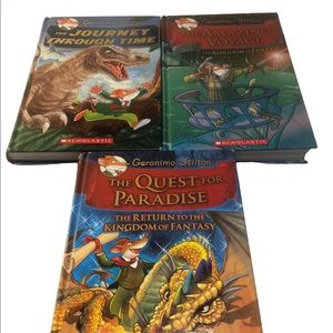 3 Geronimo Stilton Hard Cover Books